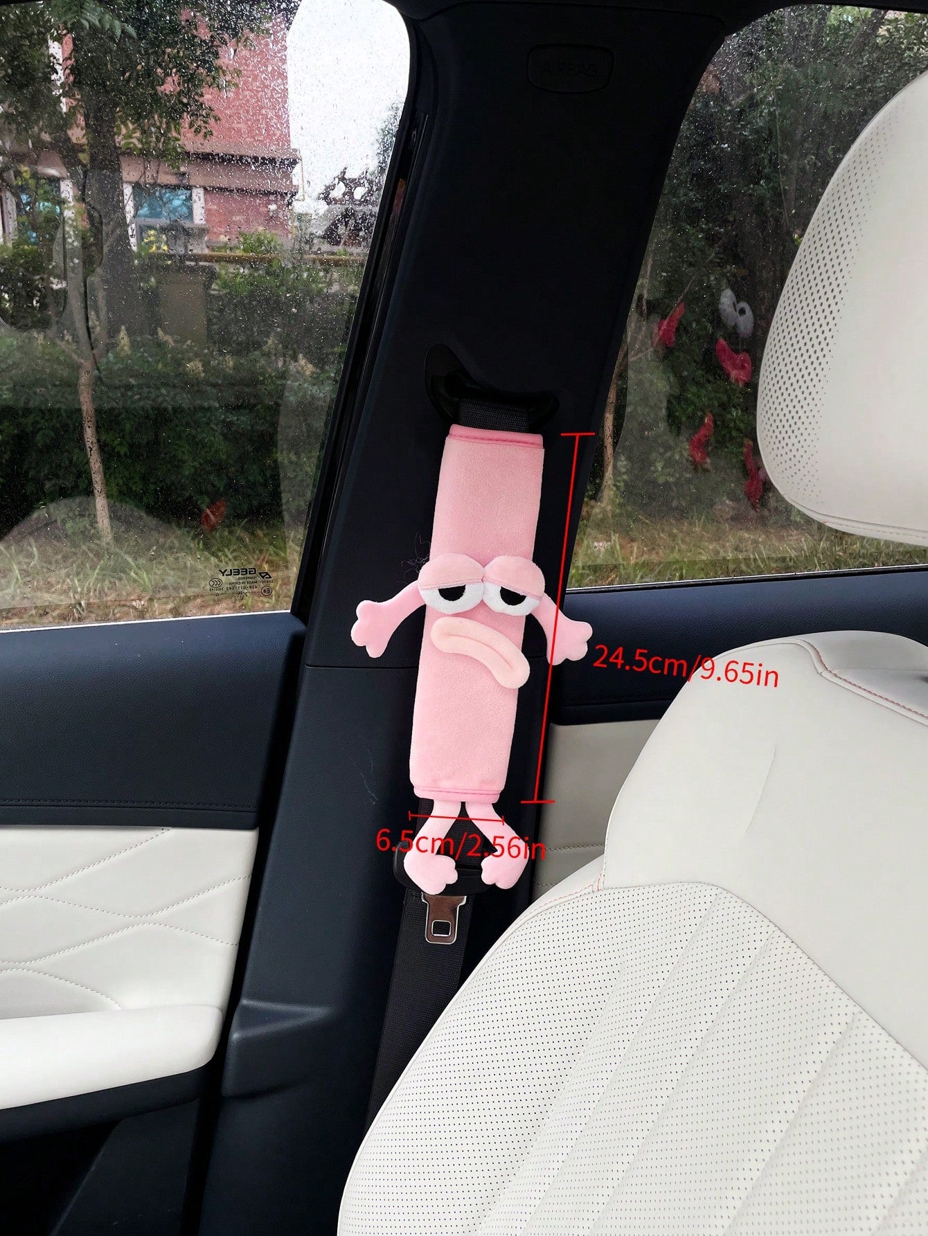 Cute & Funny Car Seat Belt Shoulder Pad, Creative Car Safety Belt Protector, Anti-Chafing Cushion Cover, Car Interior Accessory For Men And Women