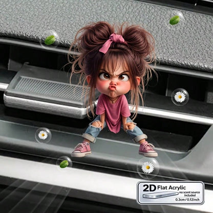 Cute Little Girl Car Air Vent Decor