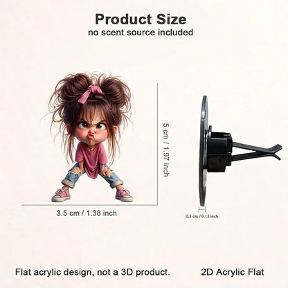Cute Little Girl Car Air Vent Decor
