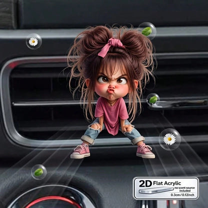 Cute Little Girl Car Air Vent Decor