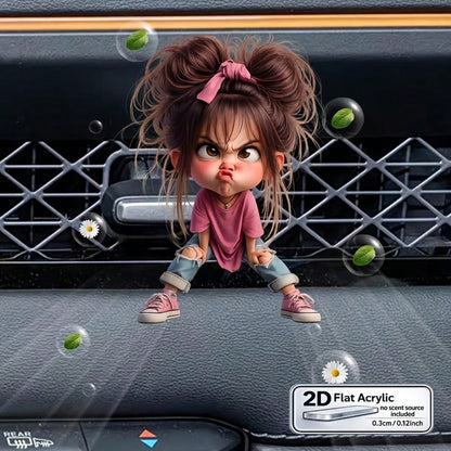 Cute Little Girl Car Air Vent Decor