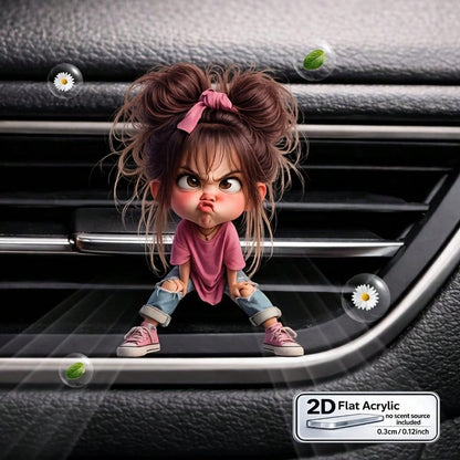 Cute Little Girl Car Air Vent Decor