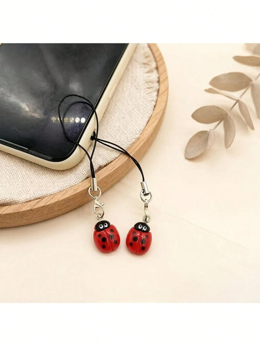 Cute Red Ladybug Phone Charm/Decor