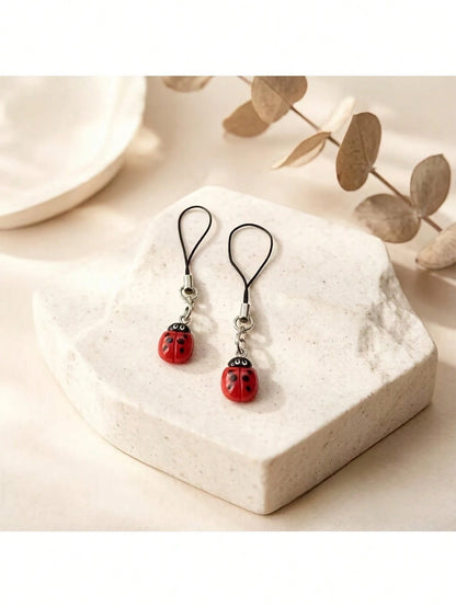 Cute Red Ladybug Phone Charm/Decor