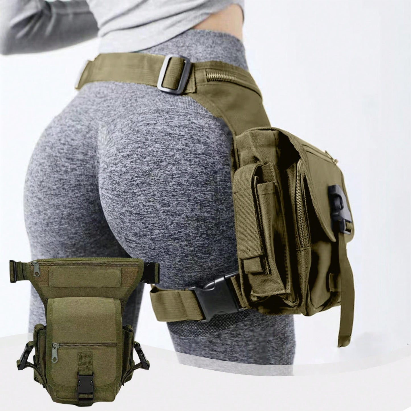 Cyber Monday Cycling Outdoor Equipment Bag Leg Bag Storage Multifunctional Waist Bag Multilayer Equipment Bag, Thanksgiving Christmas