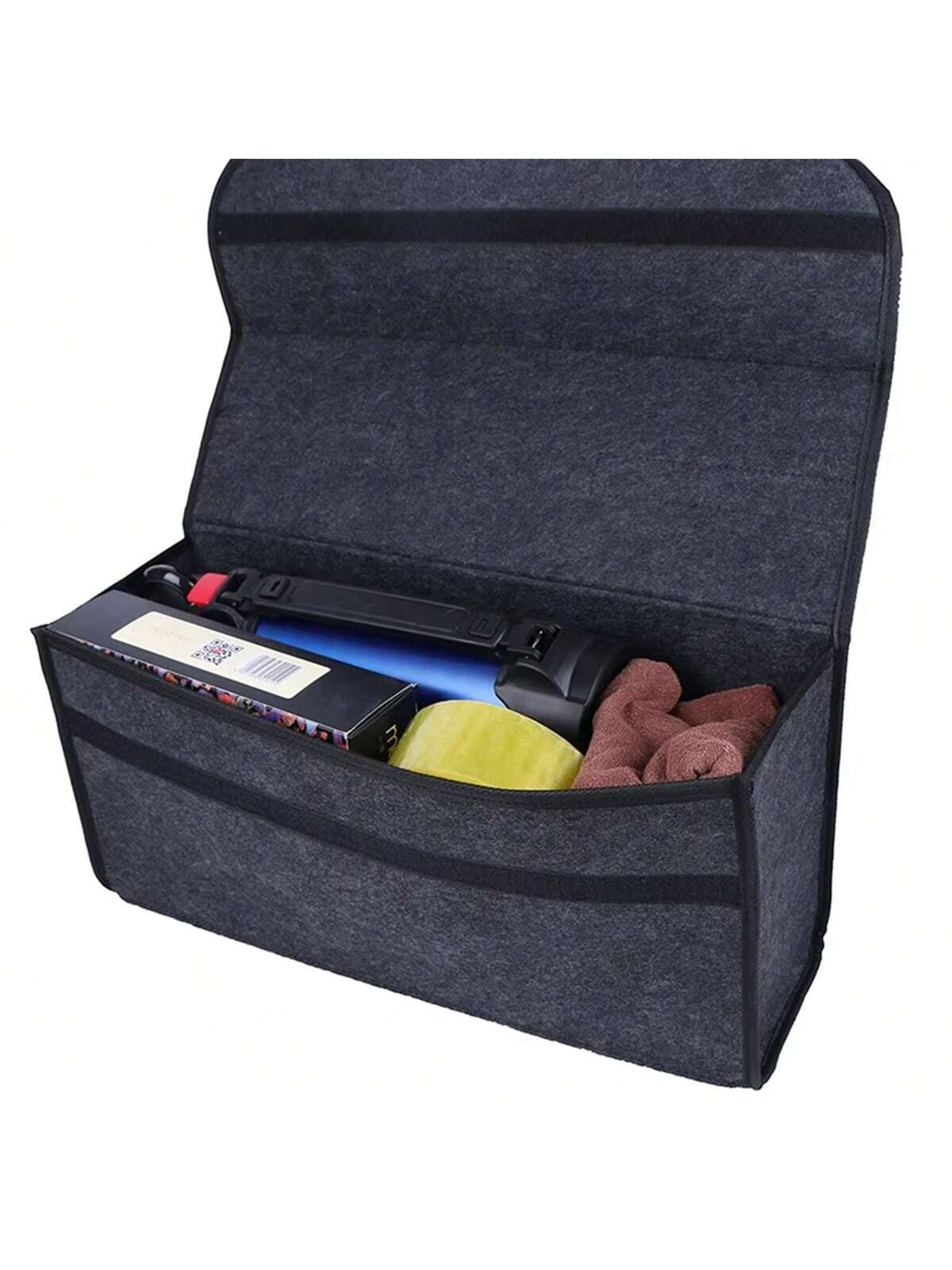 Dark Gray Car Trunk Felt Storage Bag Three Sizes To Choose From Car Felt Storage Box Car Storage Bag Enlarged And Thickened Soft Felt Storage Box Household Storage Box Car Storage Box Neatly Stored Mi