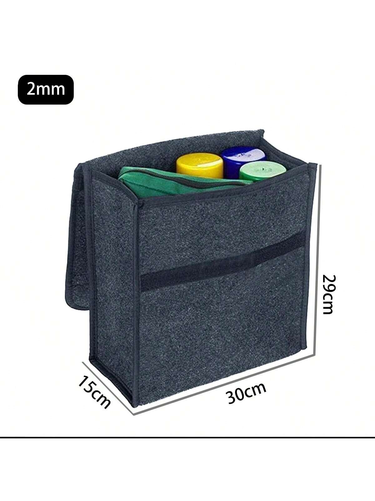 Dark Gray Car Trunk Felt Storage Bag Three Sizes To Choose From Car Felt Storage Box Car Storage Bag Enlarged And Thickened Soft Felt Storage Box Household Storage Box Car Storage Box Neatly Stored Mi