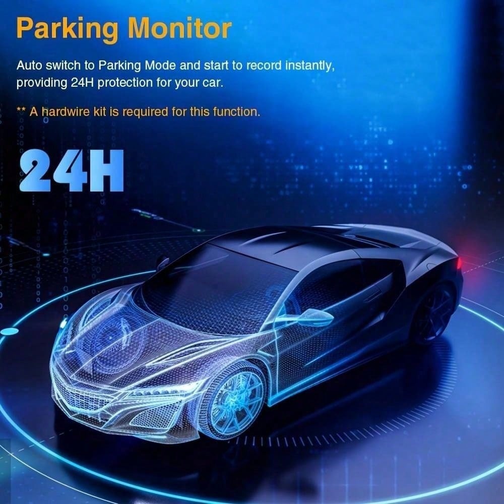 Dash Camera Front And Inside With 32G SD Card, 3.16inch Dash Cam 1080P, G Sensor HD Night Vision Loop Recording Wide Angle Car DVR