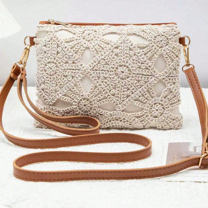 DAZY 2025 New Hollow Flower Handbag Women's Casual Style Small Square Bag Luxury Daily Matching