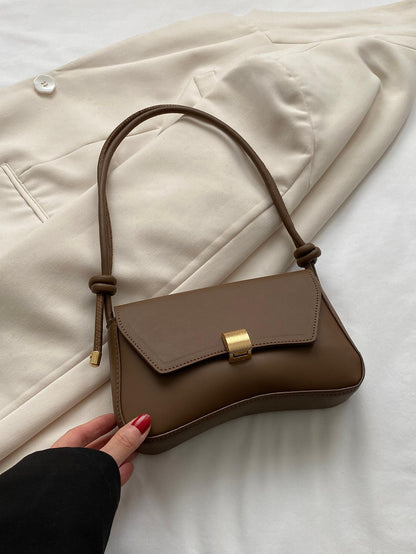DAZY Retro Lightweight, Business Casual Chocolate Brown Flap Bag Vintage PU For Teen Girls Women College Students, Rookies & White-Collar Workers Perfect For Office, College, Work, Business, Commute
