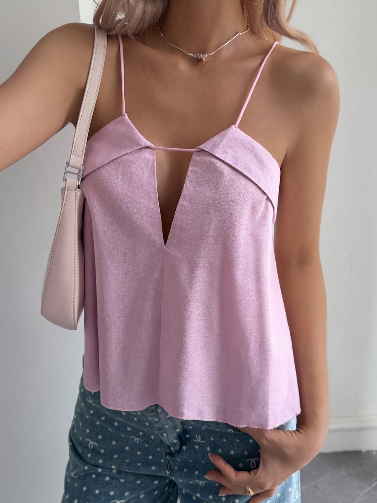 DAZY Women's Casual Sleeveless Camisole, Sexy & Comfortable For Summer Y2k Halter Top