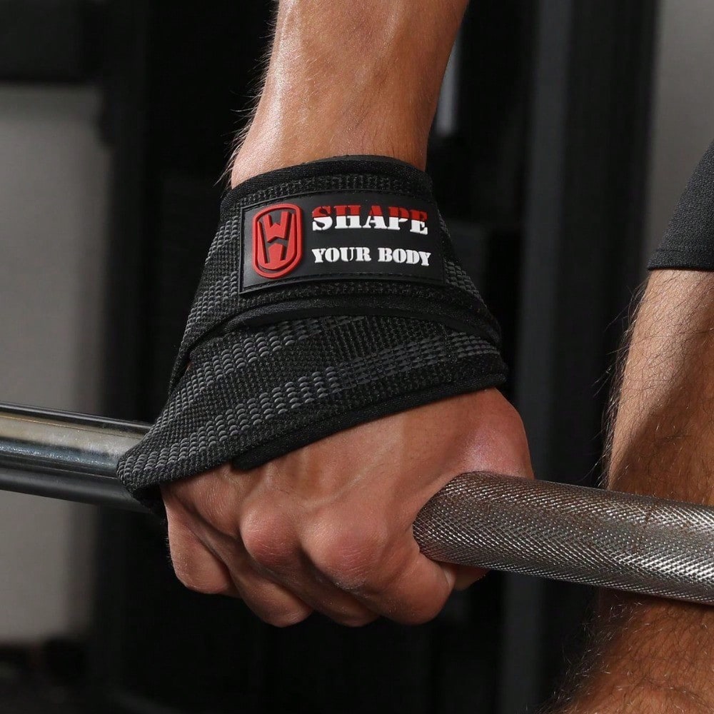 Deadlift Help Fitness Thickening Anti-Skid Lifting Weightlifting Wrist Rally Horizontal Bar Dumbbell Pull-Up Gloves Grip Barbell
