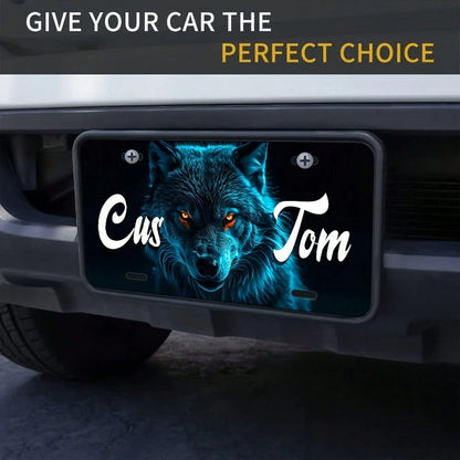 Decorative Car Personalized Retro Aluminum License Plate, 6x12inch (30x 15cm ), Personalized Car Front Plate, Vehicle Hanging Ornament, All-Season Decoration, Durable Outdoor Use, Dustproof Waterproof