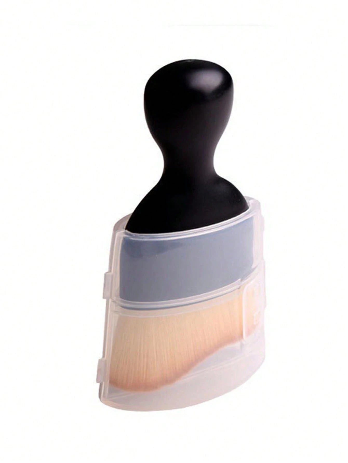 Detailing Brush,1pc Car Interior Crevice Duster, Short Bristle Brush With Storage Box, Makeup Brush, Suitable For Cleaning Air Conditioning Vents, Auto Cleaning Tool, Makeup Sponge