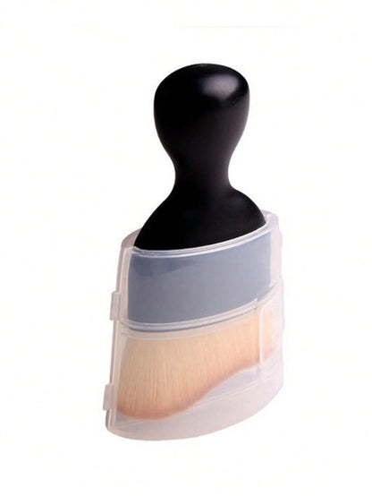 Detailing Brush,1pc Car Interior Crevice Duster, Short Bristle Brush With Storage Box, Makeup Brush, Suitable For Cleaning Air Conditioning Vents, Auto Cleaning Tool, Makeup Sponge