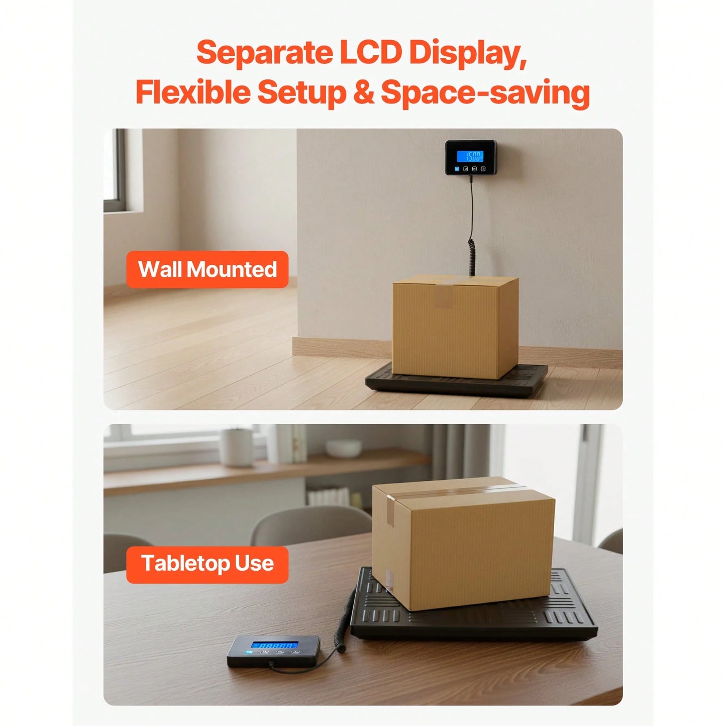 Digital Postal Scale, 0.7 Oz/3.5 Oz Dual Accuracy, 660 Lbs Commercial Weight Scale With Hold/Tare Function & LCD Display, Fit For Packages, Postage, Luggage, Battery & Charging Cable Included
