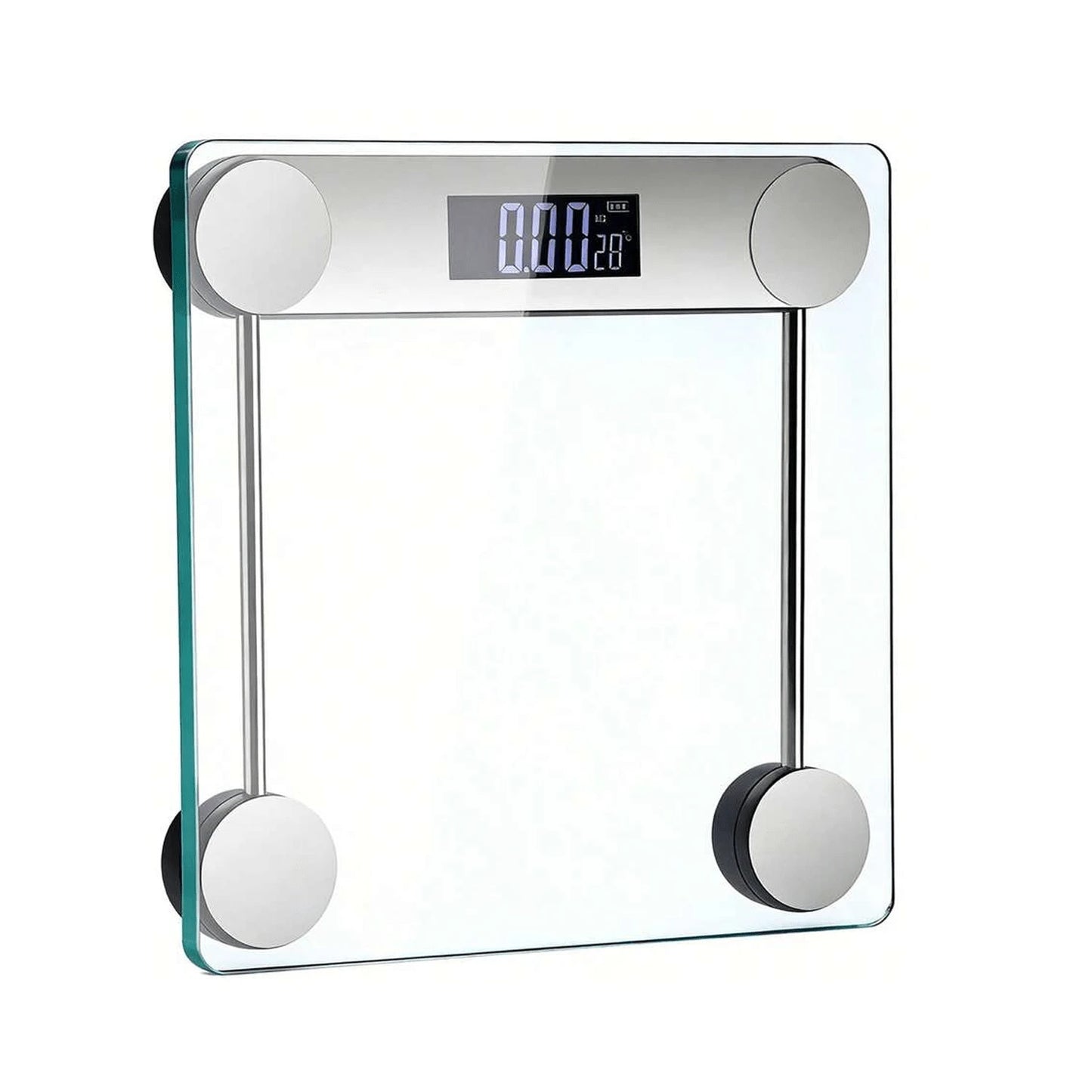 Digital Scales For Body Weight, Accurate Bathroom Scales With Large LED Display, Digital Weighing Machine, High Precision Measurements, 400 Pounds, Sturdy Clear Glass With Sturdy Base, Instant On And