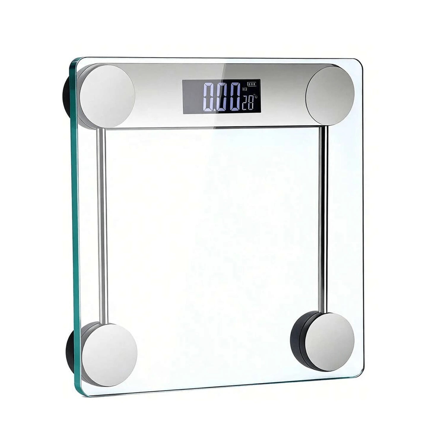 Digital Scales For Body Weight, Accurate Bathroom Scales With Large LED Display, Digital Weighing Machine, High Precision Measurements, 400 Pounds, Sturdy Clear Glass With Sturdy Base, Instant On And