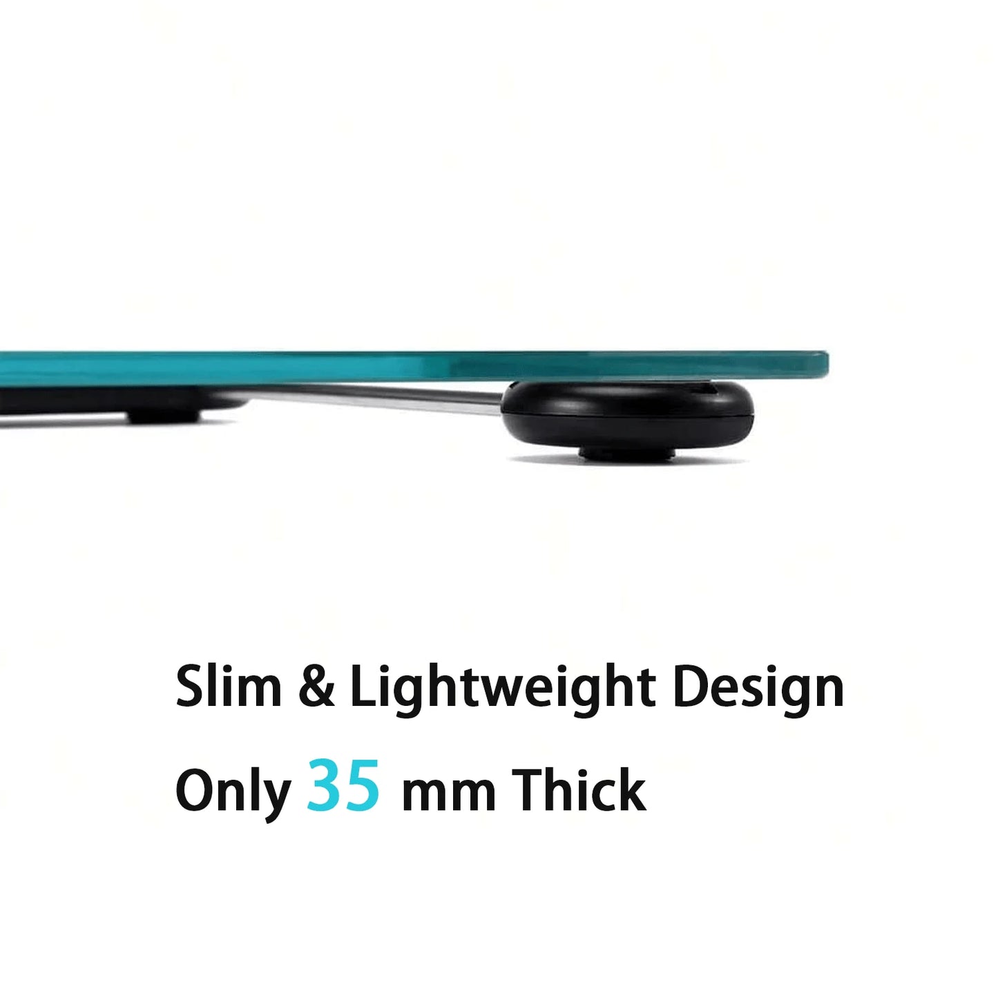Digital Scales For Body Weight, Accurate Bathroom Scales With Large LED Display, Digital Weighing Machine, High Precision Measurements, 400 Pounds, Sturdy Clear Glass With Sturdy Base, Instant On And