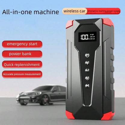 Digital Tire Inflator Portable Air Compressor, Rechargeable Electric Car Air Pump With LCD Pressure Display, Auto Stop Inflation & LED Light, Compact Vehicle Tire Pump For Car Motorcycle Bike Emergenc