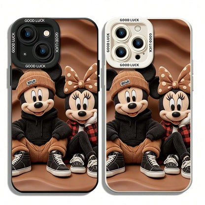 Disney. These Disney Mickey And Minnie Mouse Family Phone Cases Feature A Cute And Playful Design With A Simple And Stylish Appearance And A Smooth Feel. Made Of Eye-Catching TPU Material And Includi