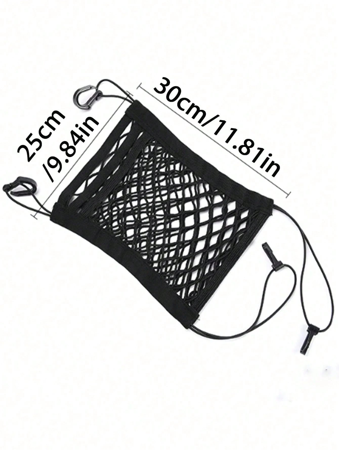 Dog Car Mesh Divider Pet Barrier With Automatic Safety Net Storage Bag, Baby Stretchable Storage Bag, Universal For Cars, SUVs- Easy Installation, Child And Pet Driving Car Divider