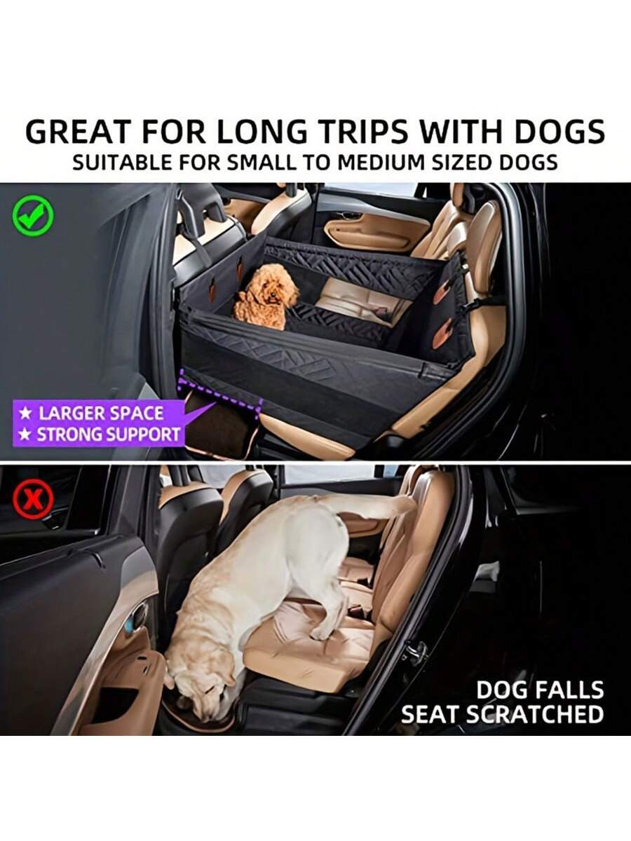 Dog Car Seat For Medium Dogs,Back Seat Extender For Dogs,Large & Small Dog Car Seat Cover For Back Seat, Dog Hammock For Car Back Seat Dog Bed Mattress,Pet Car Seat For Car SUV Truck