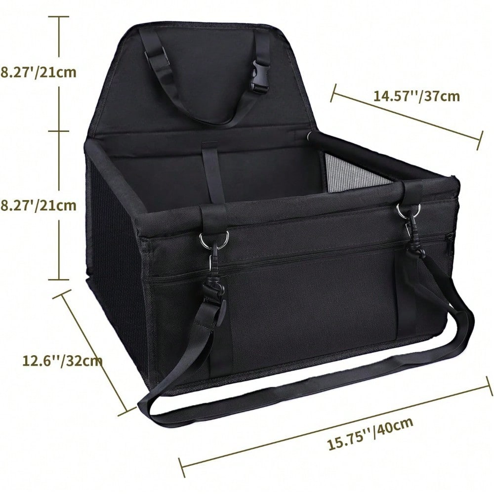 Dog Car Seat, Travel Pe-Style Dog Booster Seat, Breathable Dog Car Seat, With Adjustable Seat Belt Design, Travel Dog Car Seat Specially For Small Dt Cageogs