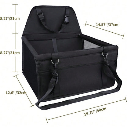 Dog Car Seat, Travel Pe-Style Dog Booster Seat, Breathable Dog Car Seat, With Adjustable Seat Belt Design, Travel Dog Car Seat Specially For Small Dt Cageogs
