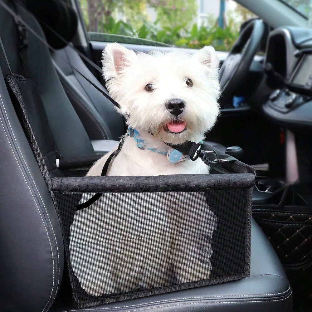 Dog Car Seat, Travel Pe-Style Dog Booster Seat, Breathable Dog Car Seat, With Adjustable Seat Belt Design, Travel Dog Car Seat Specially For Small Dt Cageogs