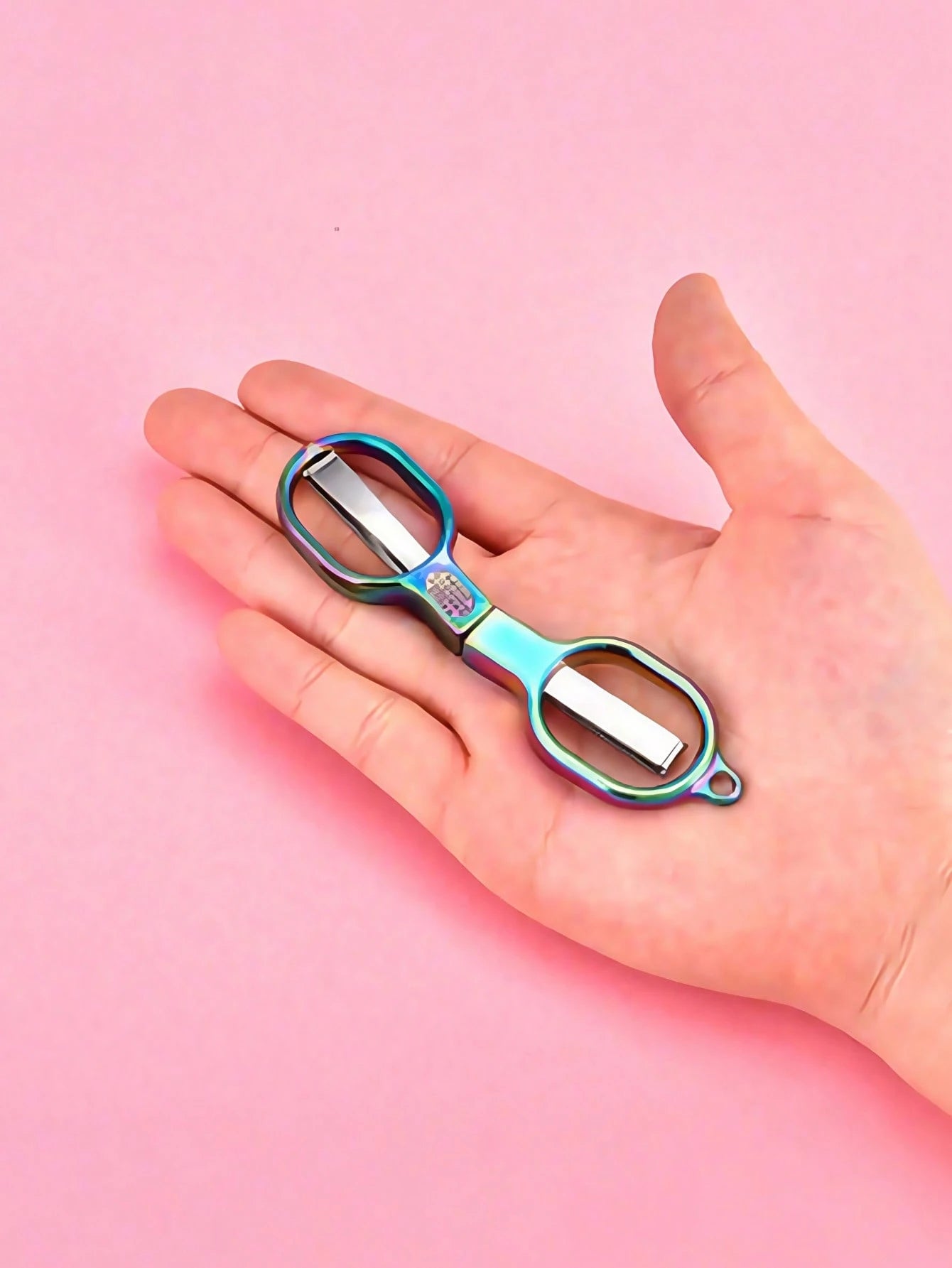 Double Circle Retro Folding Scissors Portable Small Scissors Carry Mini Private Fishing Travel Home Trumpet.