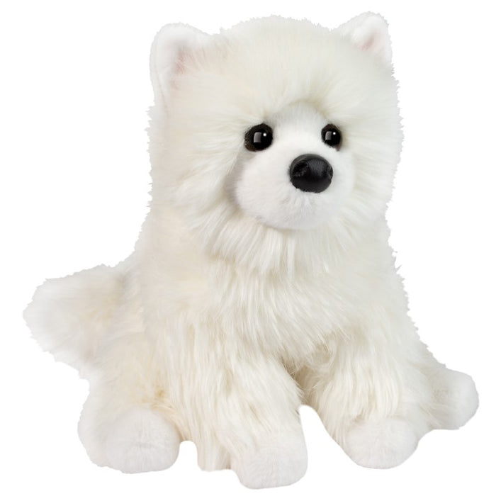 Douglas Cuddle Toys - White Pomeranian Opo Plush Stuffed Dog Plushie 1922