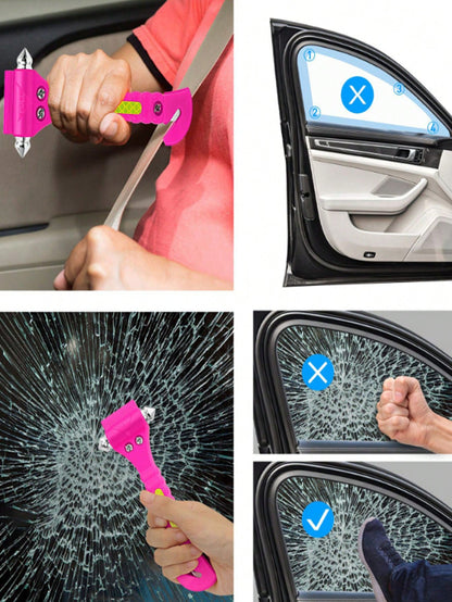 Dual-Headed Car Emergency Escape Hammer, Metal Auto Hammer For Rapid Rescue & Window Breaking, Car Tool