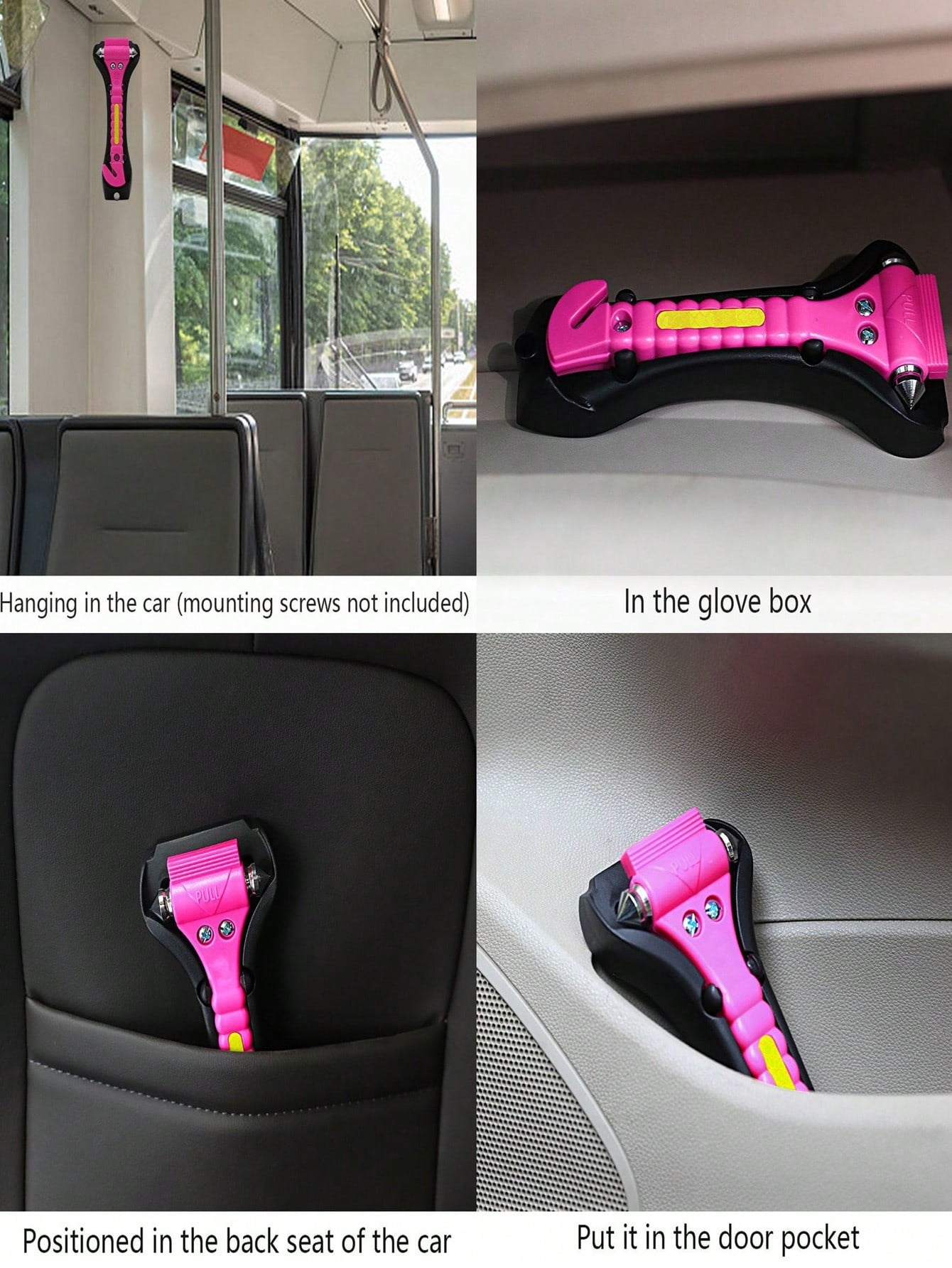 Dual-Headed Car Emergency Escape Hammer, Metal Auto Hammer For Rapid Rescue & Window Breaking, Car Tool