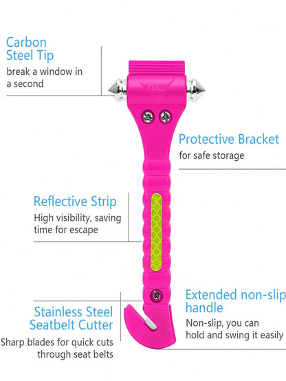 Dual-Headed Car Emergency Escape Hammer, Metal Auto Hammer For Rapid Rescue & Window Breaking, Car Tool