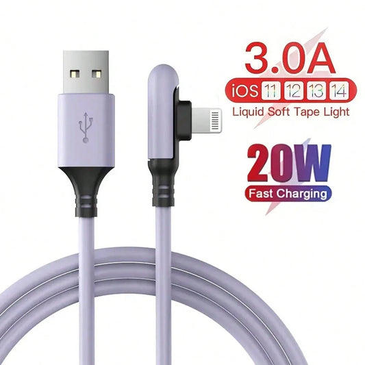 Durcord 1.8m/5.9ft/70.8in [MFi Certified] Extra Long Charging Cable, Multi-Color USB Fast Charging Cable, Liquid Silicone Data Cable, Compatible With IPhone 13/12/11 Pro Max/XS Max/XR/XS/X/8/7 Plus