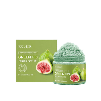 EELHOE 120g Fig Sugar Body Scrub Moisturizing, Moisturizing, Shining, Smooth Skin, Body Cleansing, Exfoliating