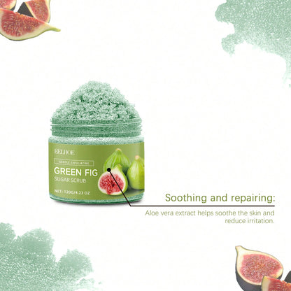 EELHOE 120g Fig Sugar Body Scrub Moisturizing, Moisturizing, Shining, Smooth Skin, Body Cleansing, Exfoliating