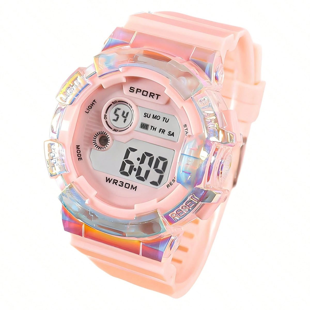 Electronic Watch Student Youth Luminous Transparent Men And Women Outdoor Sports Waterproof Watch Colorful Silicone Wrist Watch