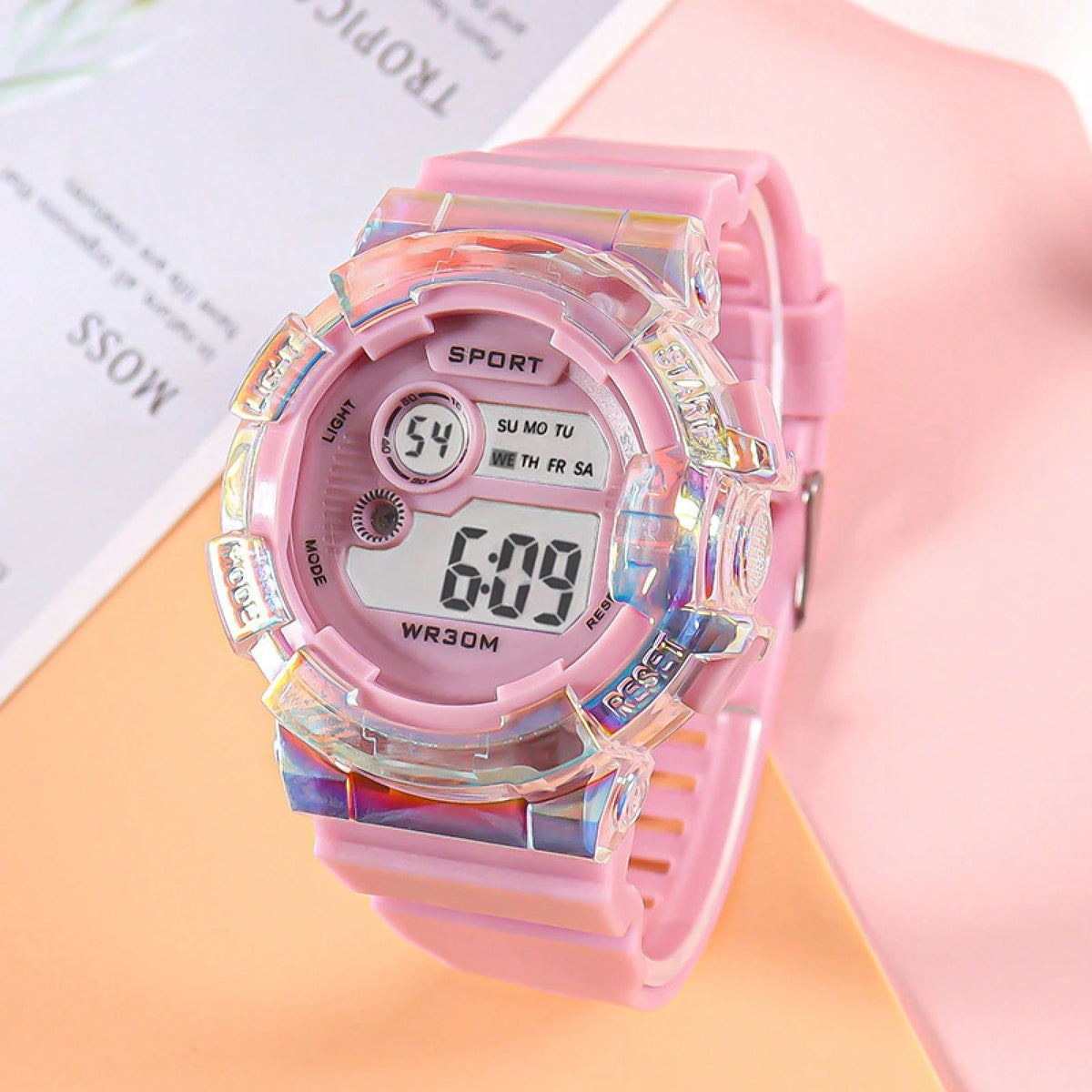 Electronic Watch Student Youth Luminous Transparent Men And Women Outdoor Sports Waterproof Watch Colorful Silicone Wrist Watch