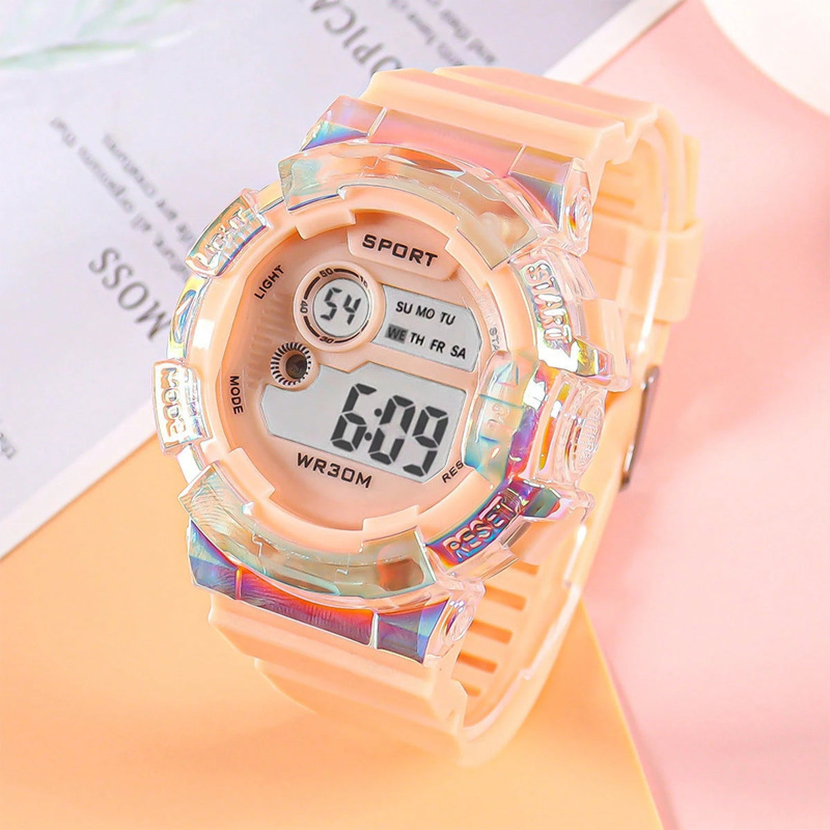 Electronic Watch Student Youth Luminous Transparent Men And Women Outdoor Sports Waterproof Watch Colorful Silicone Wrist Watch