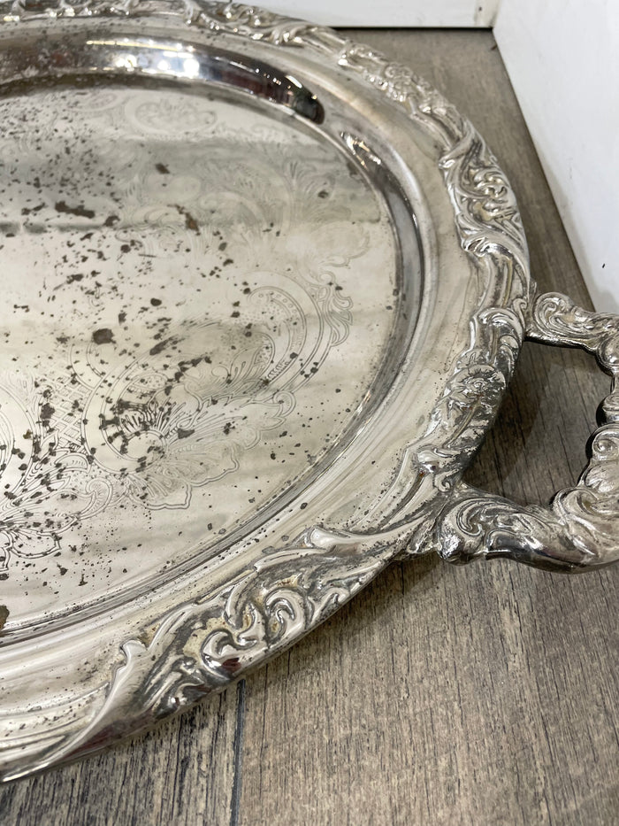 Elegance Silver Plated Tray