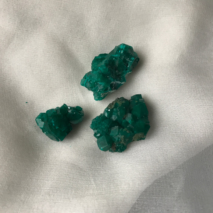 Emerald Green Dioptase Crystals