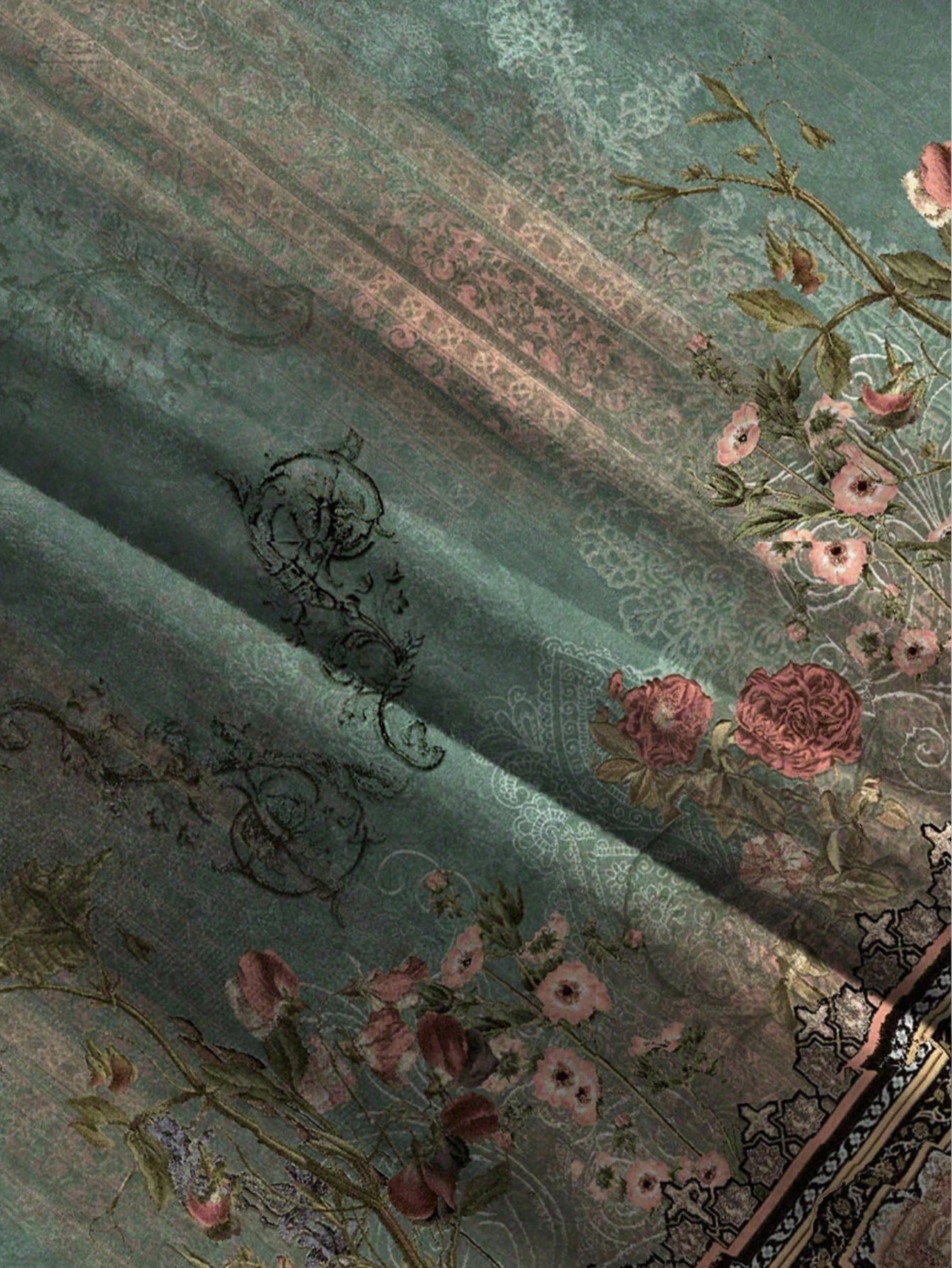 EMERY ROSE Women's Clothing Featuring Elegant Patterns. The Design Incorporates Pink Floral Motifs, Which Are Applied To A Summer-Style Vest-Style T-Shirt.