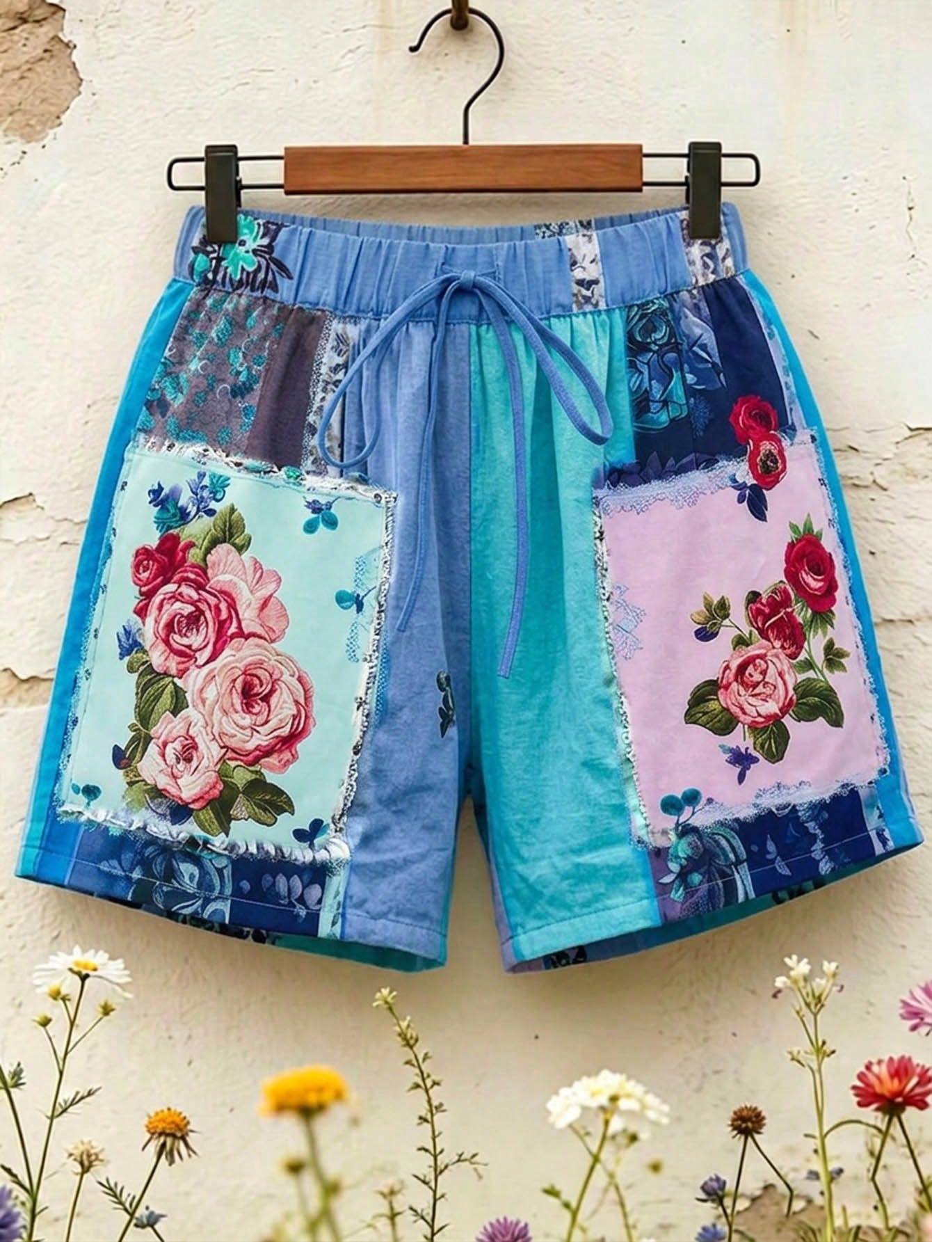 EMERY ROSE Women's Minimalist Vacation Printed Shorts