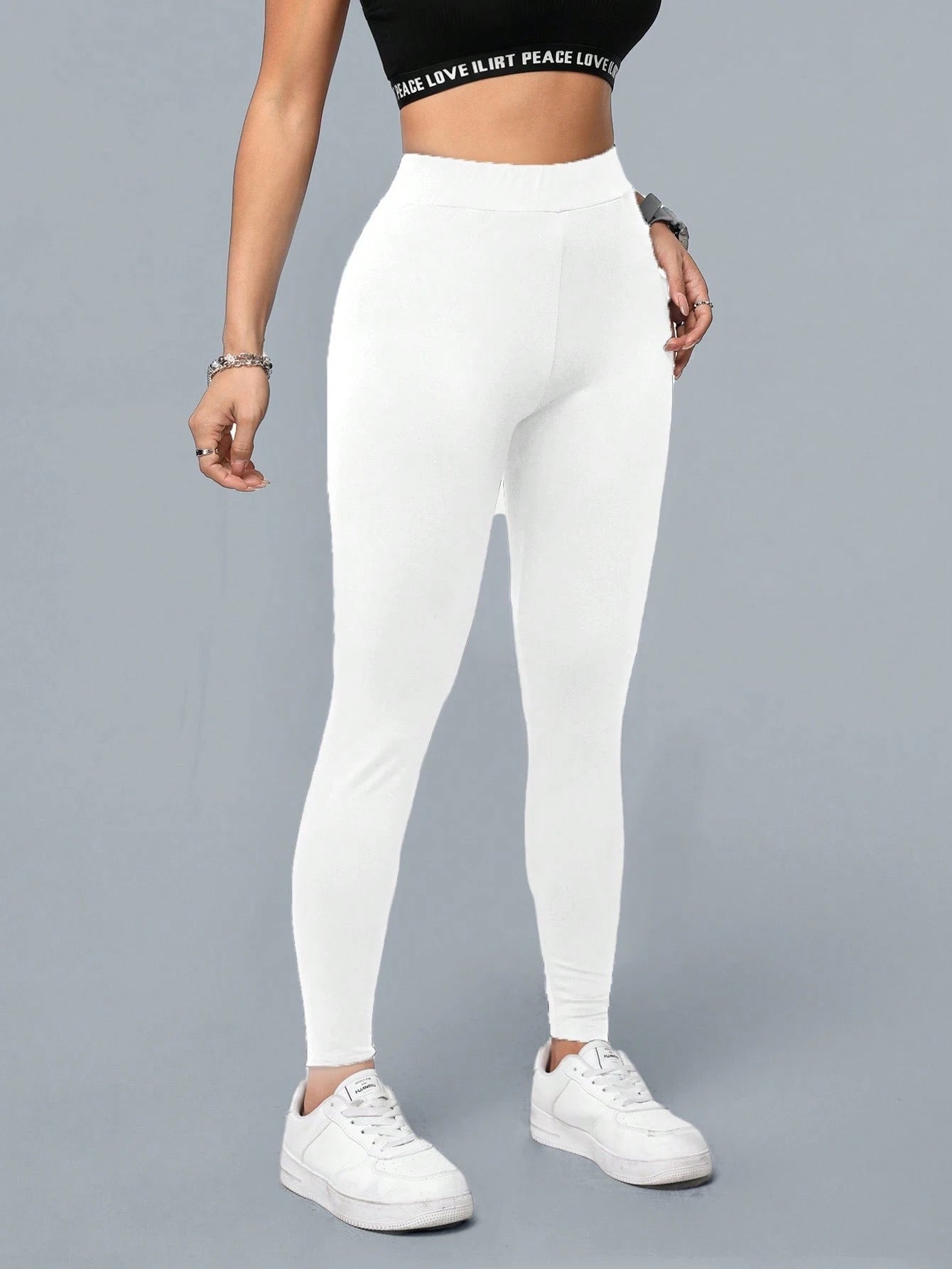 Essnce Casual Sports High Waist Long Leggings For Women, Yoga Pants, Autumn/Summer Suitable For Going Out Women's Sportswear