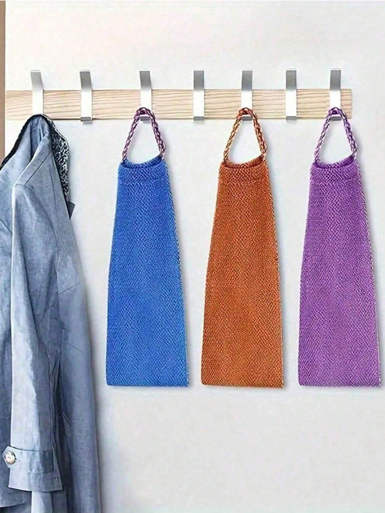 Exfoliating Bath Towel, Dual-Sided Design For Gentle/Rough Exfoliation, Effective Body Scrubbing, Shower Back Brush, Premium Mesh Material, Convenient Tie Design, Loofah Bath Towel, Body Sponge, Makes