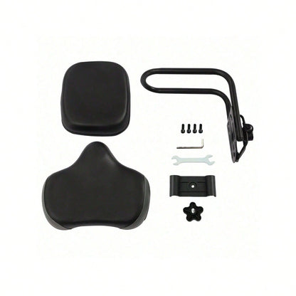 Extra Wide Bike Seat With Backrest And Comfortable Ergonomic Design For Men And Women- Adjustable Height Leather Saddle Pad For EBike, Tricycle, And Big Bikes