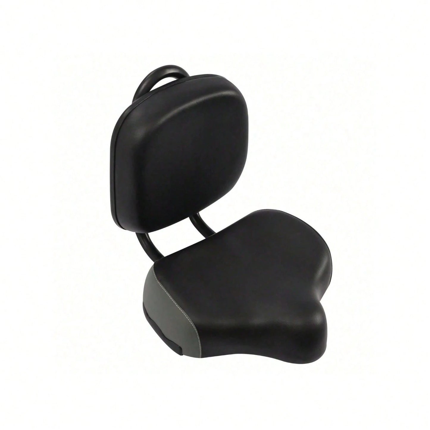 Extra Wide Bike Seat With Backrest And Comfortable Ergonomic Design For Men And Women- Adjustable Height Leather Saddle Pad For EBike, Tricycle, And Big Bikes