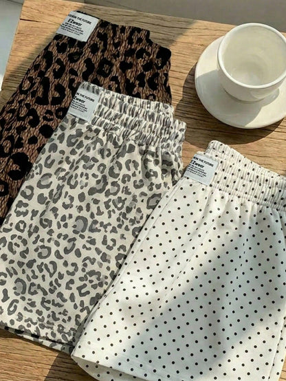 EZwear 3pcs Women Casual Camouflage Print Shorts Set, Woven Fabric, Comfortable Daily Wear
